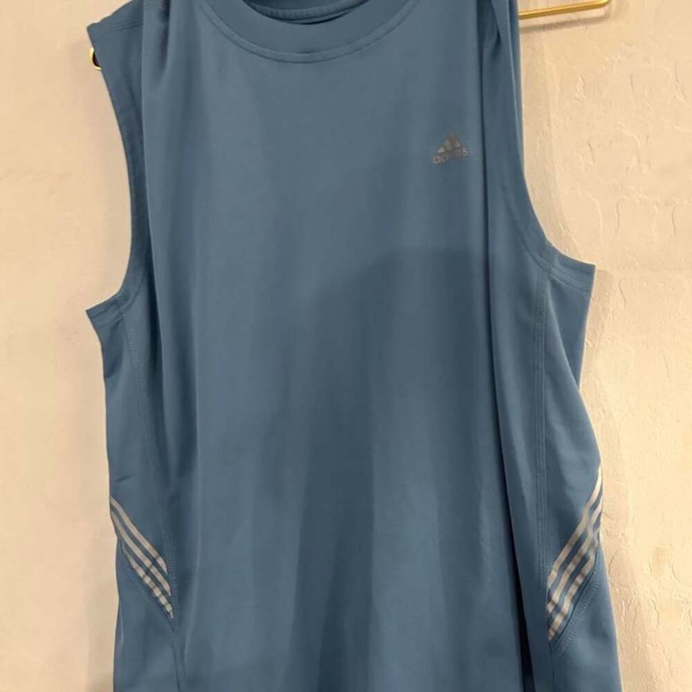 Adidas Climalite Athletic Tank Top Size L Blue